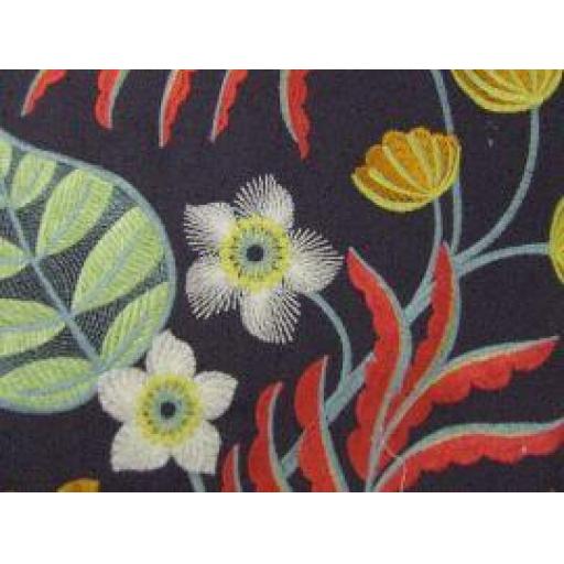 *Samba Charcoal J827F/03 Jane Churchill Embroidered