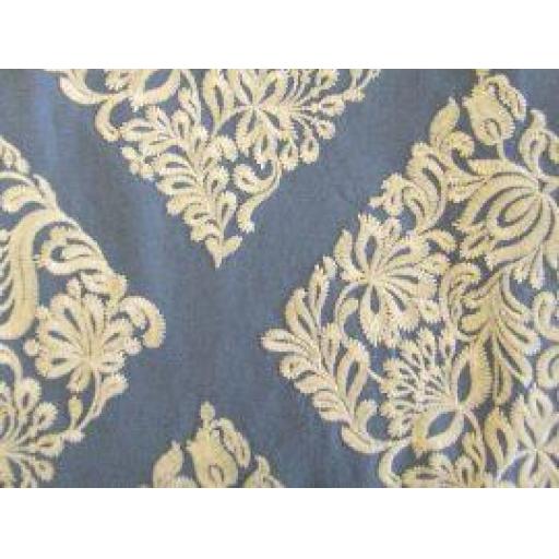 Tabley Blue J868F/03 Jane Churchill Embroidered