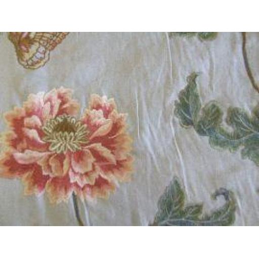 F4111/02 Oriental Poppy Linen Colefax and Fowler